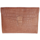 Porte-documents Mya croco camel